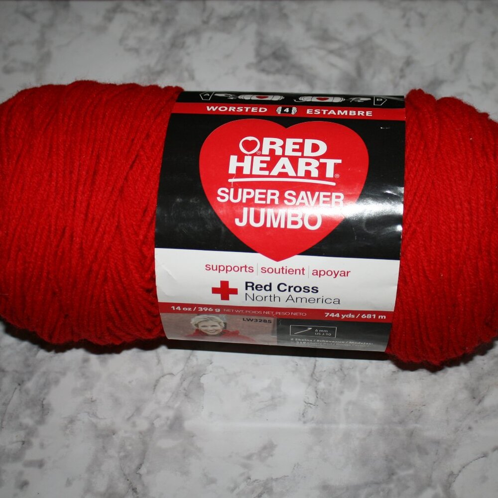 YARN #1406 - Red Heart Super Saver Cherry Red - 744 yds